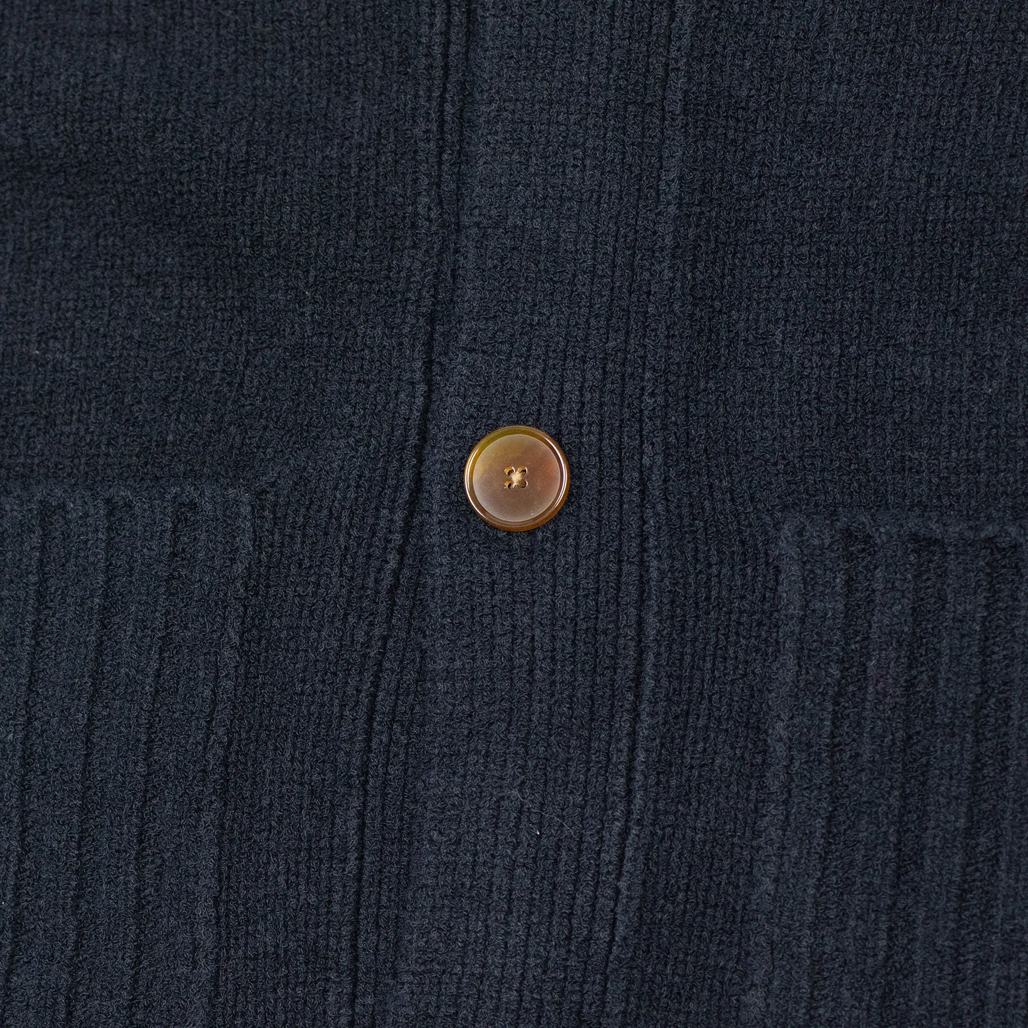 Aaliano cardigan in navy crepe cotton mix