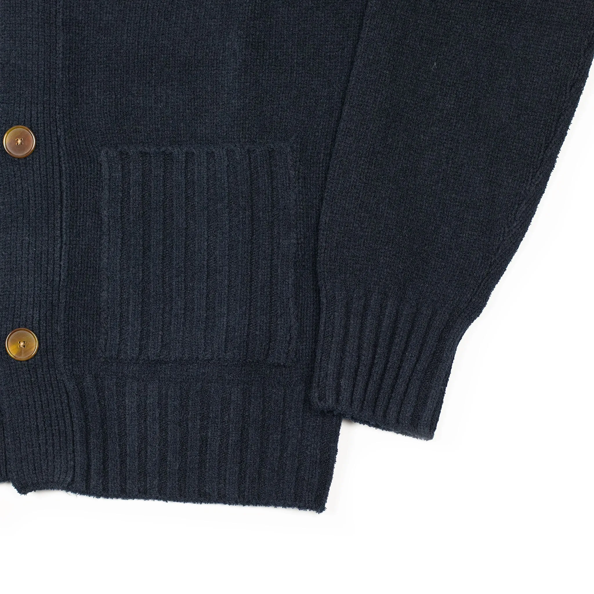 Aaliano cardigan in navy crepe cotton mix