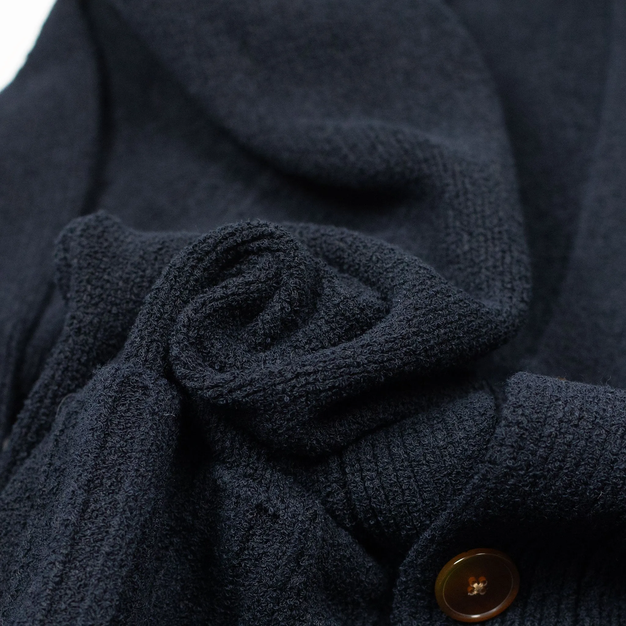 Aaliano cardigan in navy crepe cotton mix