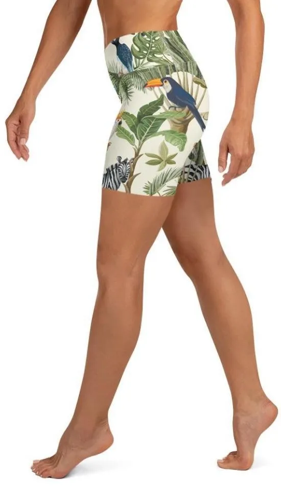 Animal Kingdom Yoga Shorts