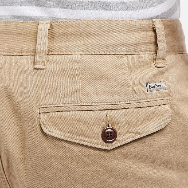 Barbour Neuston Twill Mens Shorts - Stone