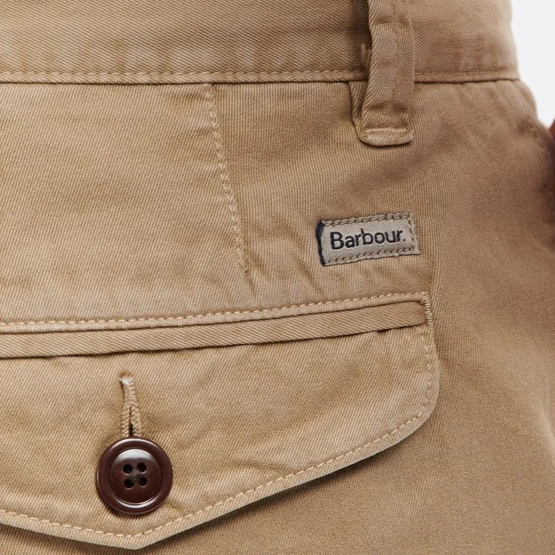 Barbour Neuston Twill Mens Shorts - Stone