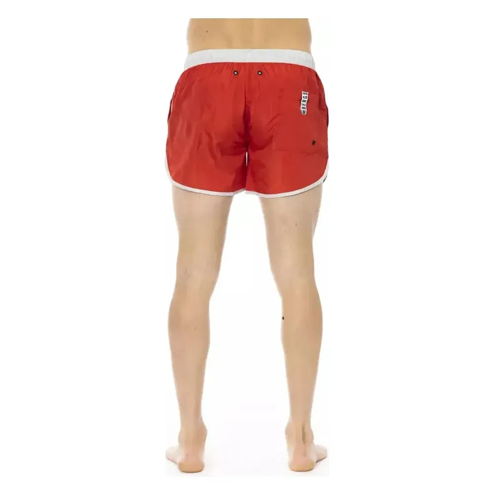 Bikkembergs Red Polyester Men Swimwear