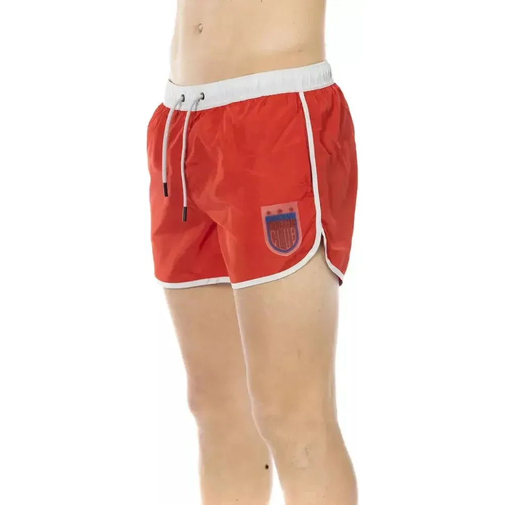 Bikkembergs Red Polyester Men Swimwear