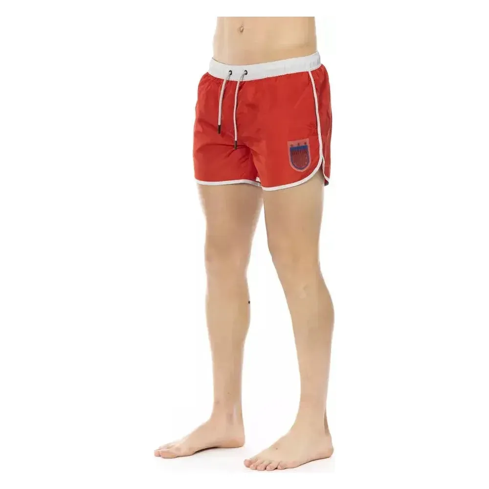 Bikkembergs Red Polyester Men Swimwear