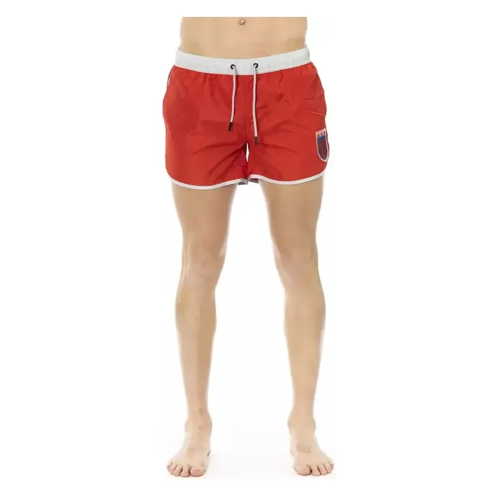 Bikkembergs Red Polyester Men Swimwear