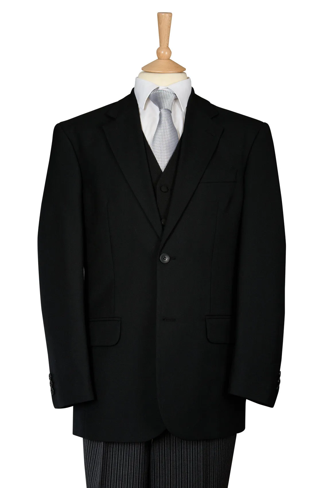 Black Masonic Three Piece Suit - Brand New