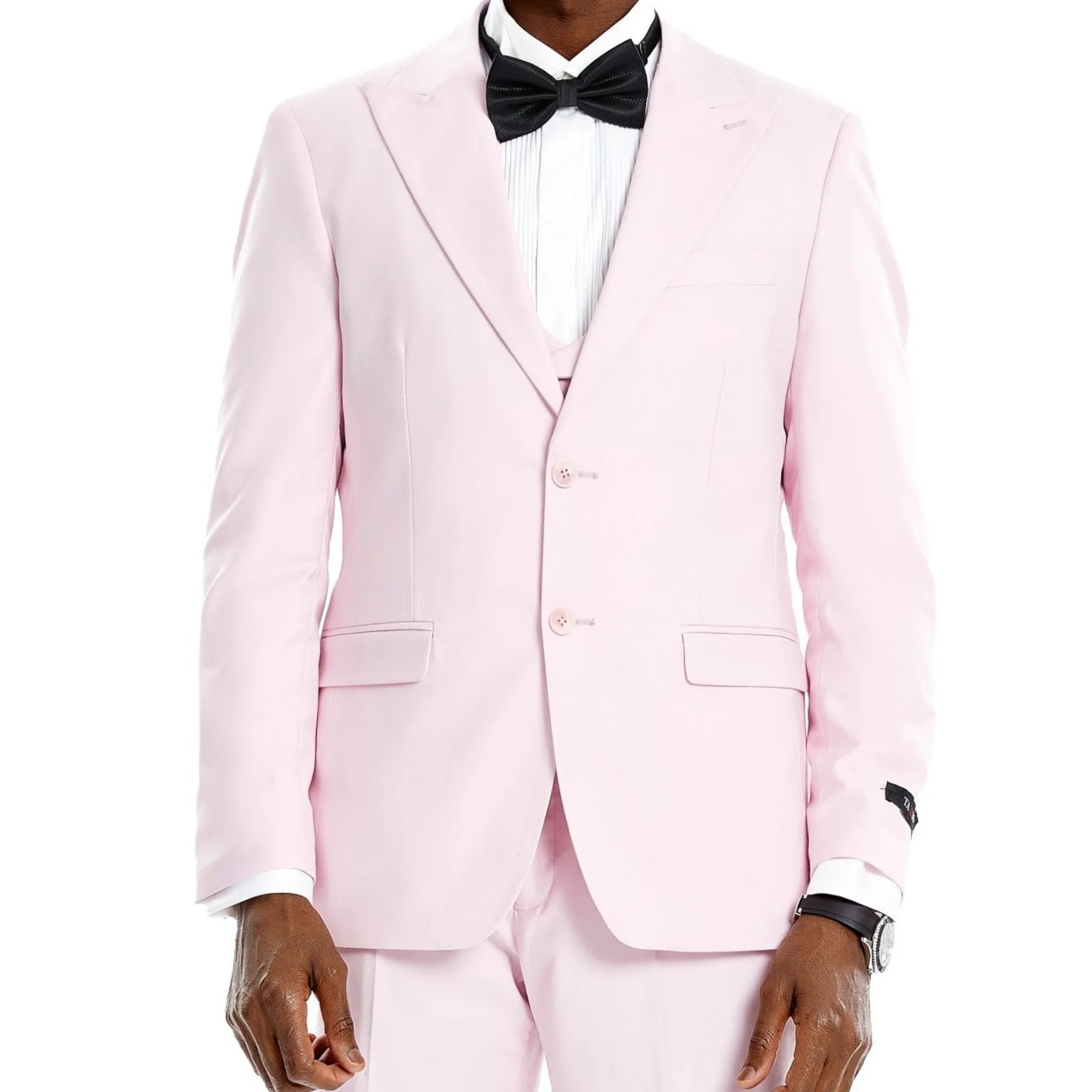 Blush Pink Men's Full Suit - A Touch of Prom Elegance