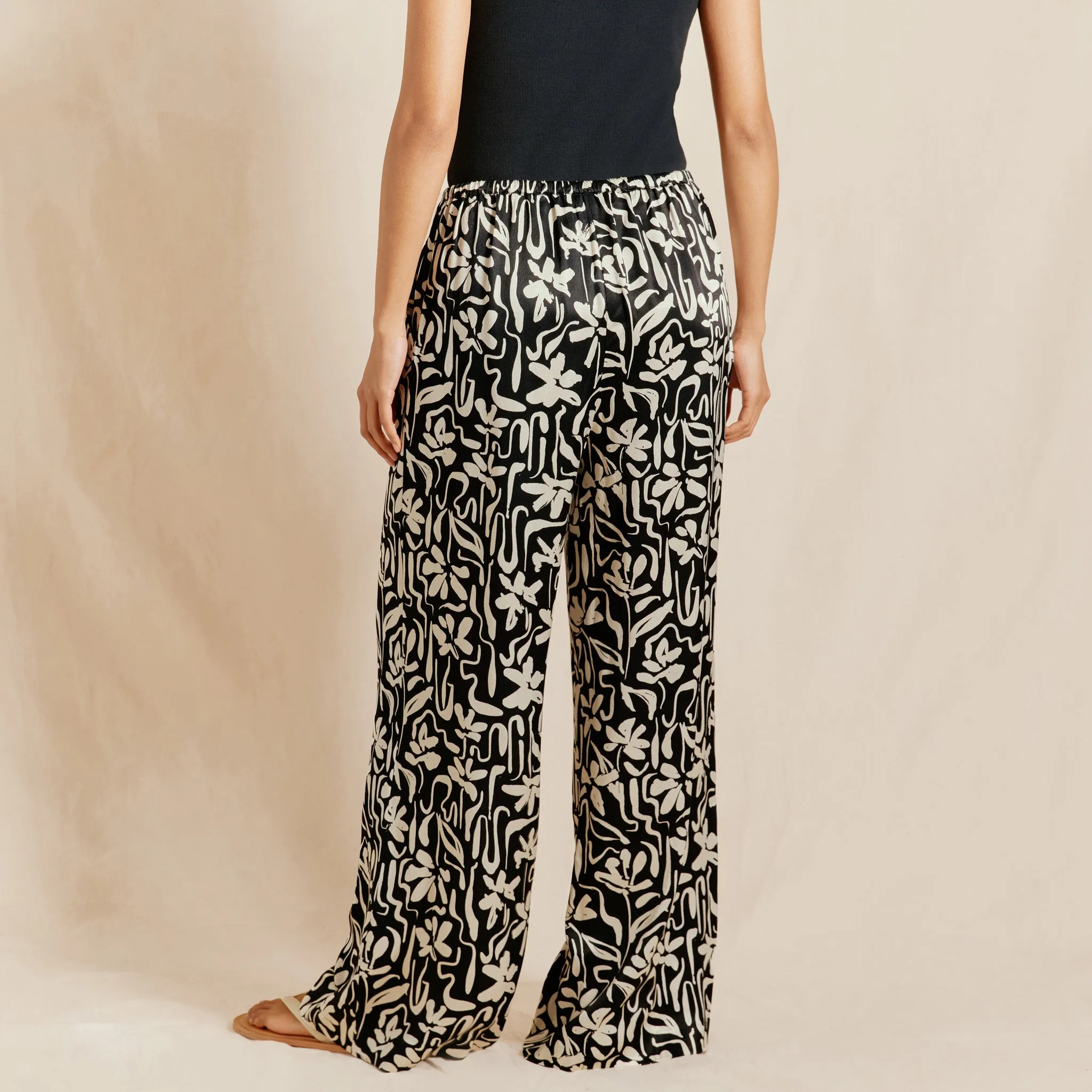 Brushstroke Satin Trouser