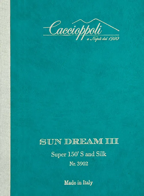 Caccioppoli Sun Dream Steel Blue Wool Silk Pants