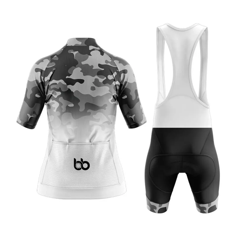 Camouflage Neck Aero Cycling Kit (V3) (Grey-White)