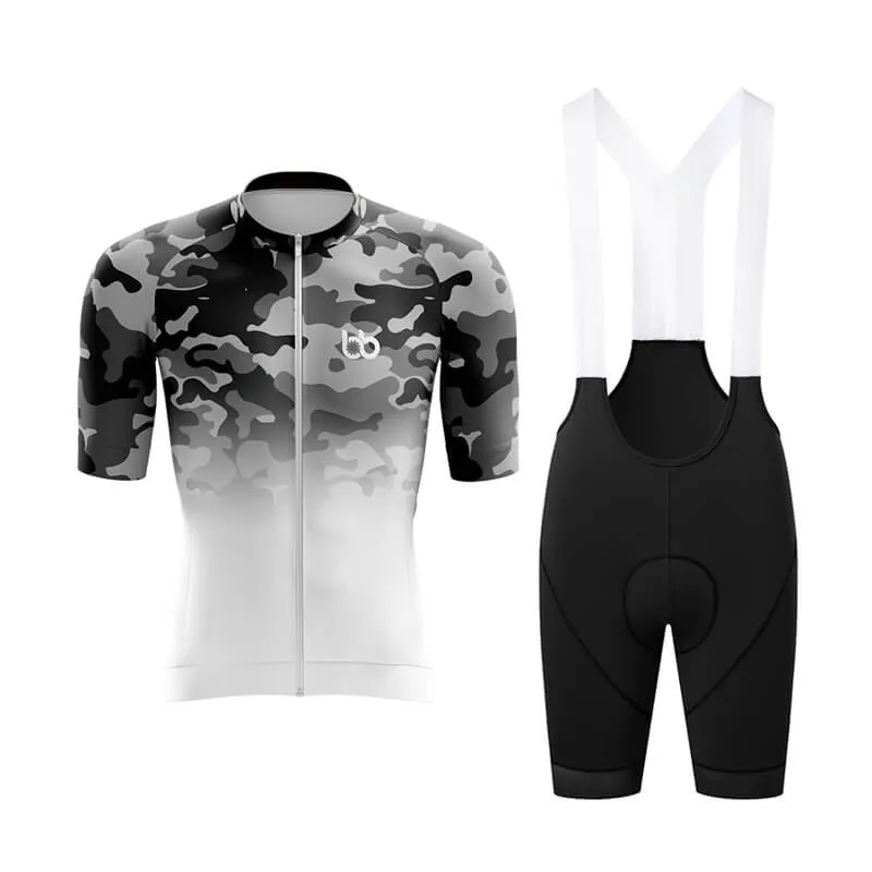 Camouflage Neck Aero Cycling Kit (V3) (Grey-White)