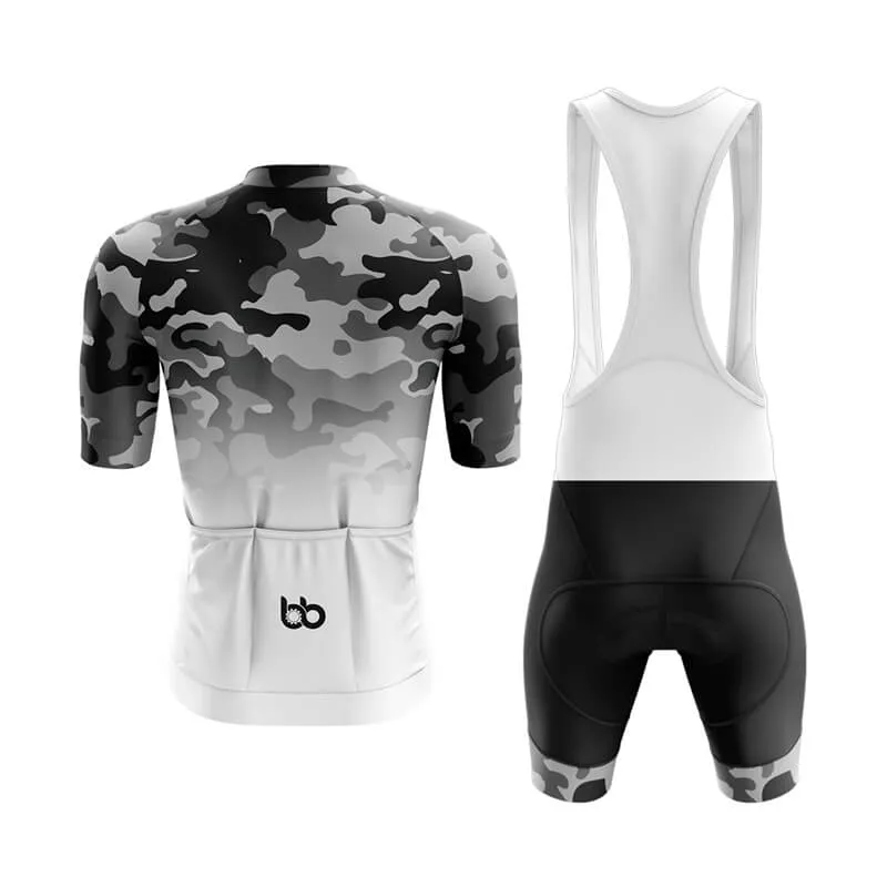 Camouflage Neck Aero Cycling Kit (V3) (Grey-White)