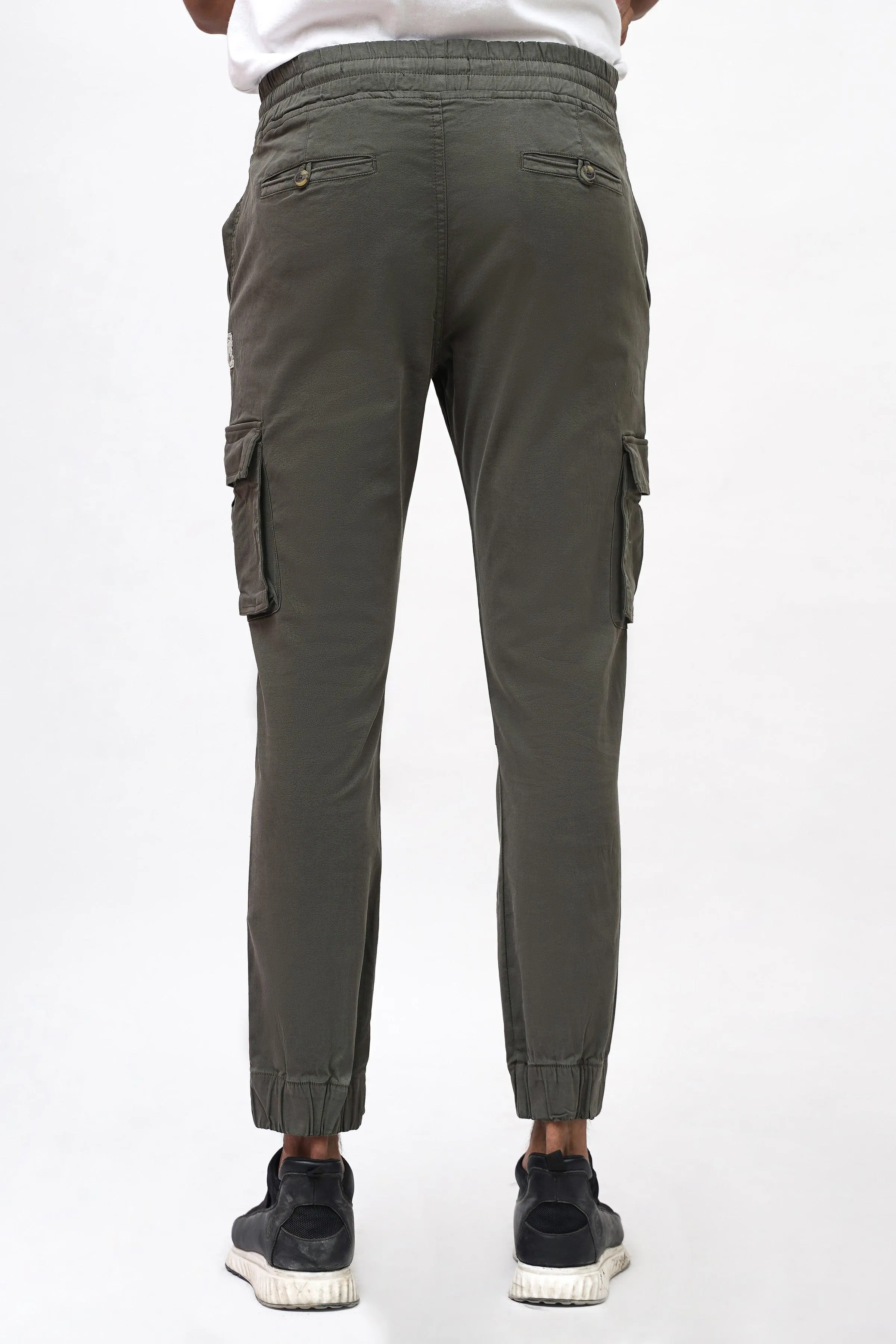 CARGO SLIM FIT DARK OLIVE TROUSER