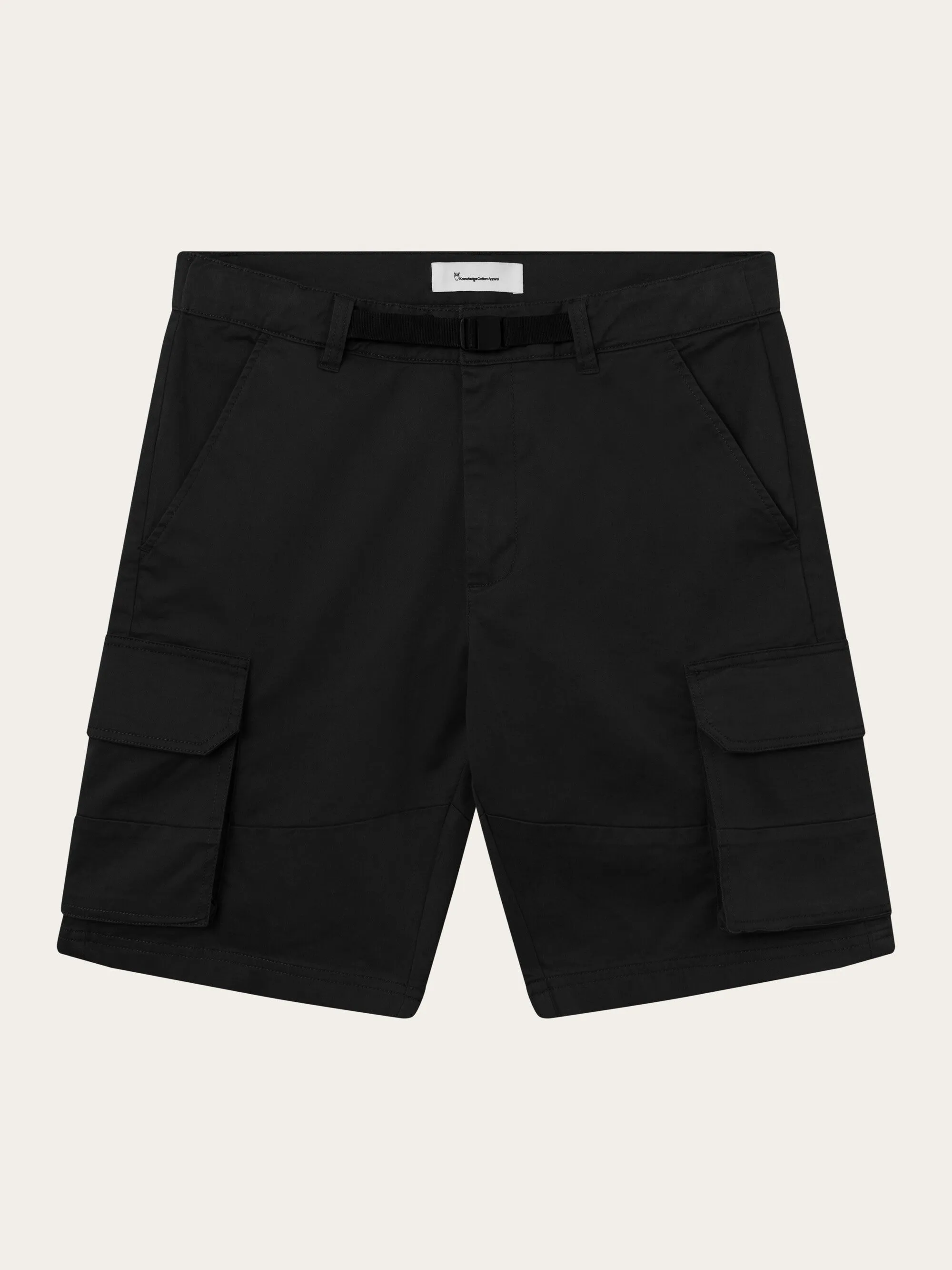 Cargo stretched twill shorts - Black Jet