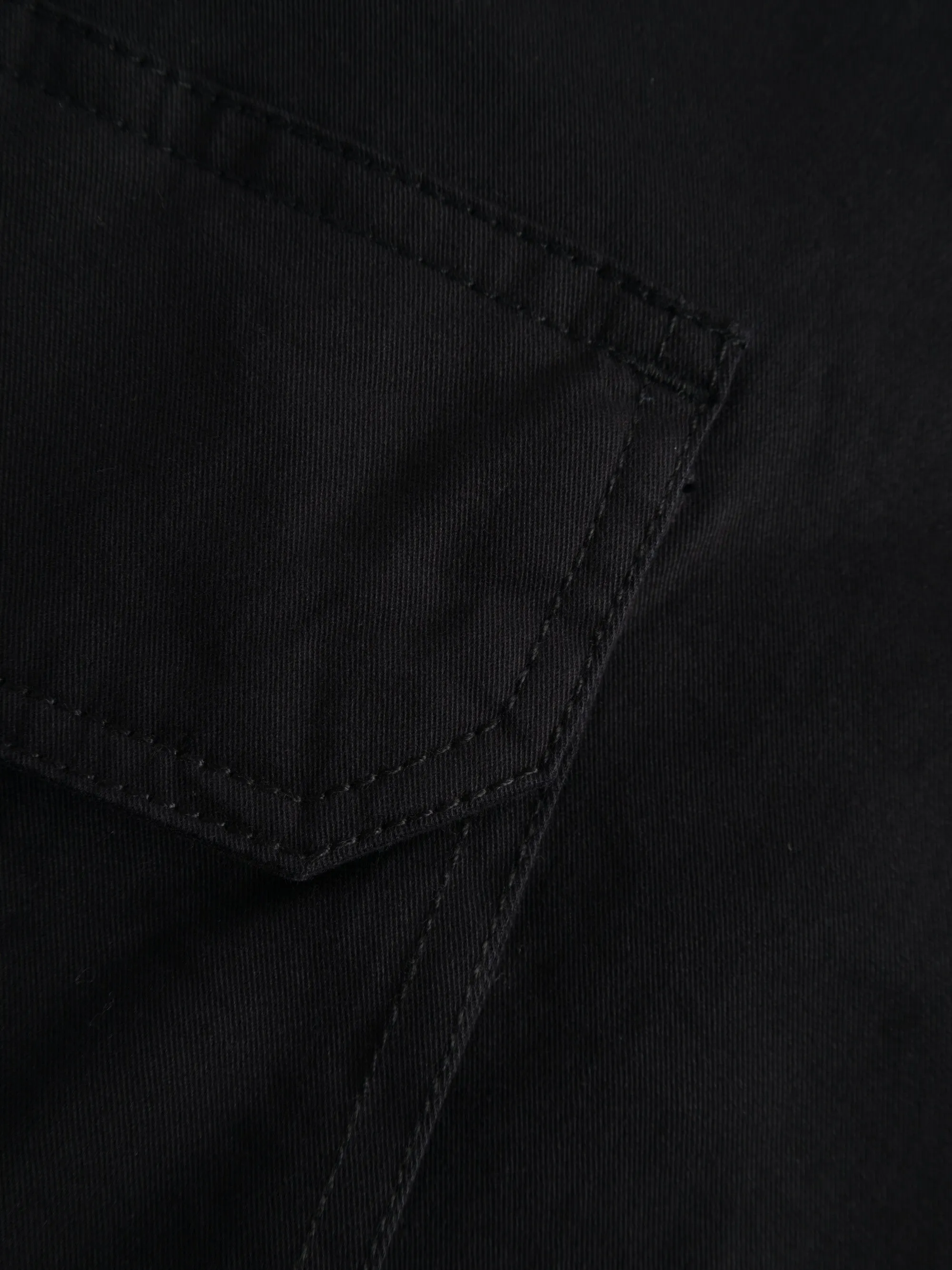 Cargo stretched twill shorts - Black Jet