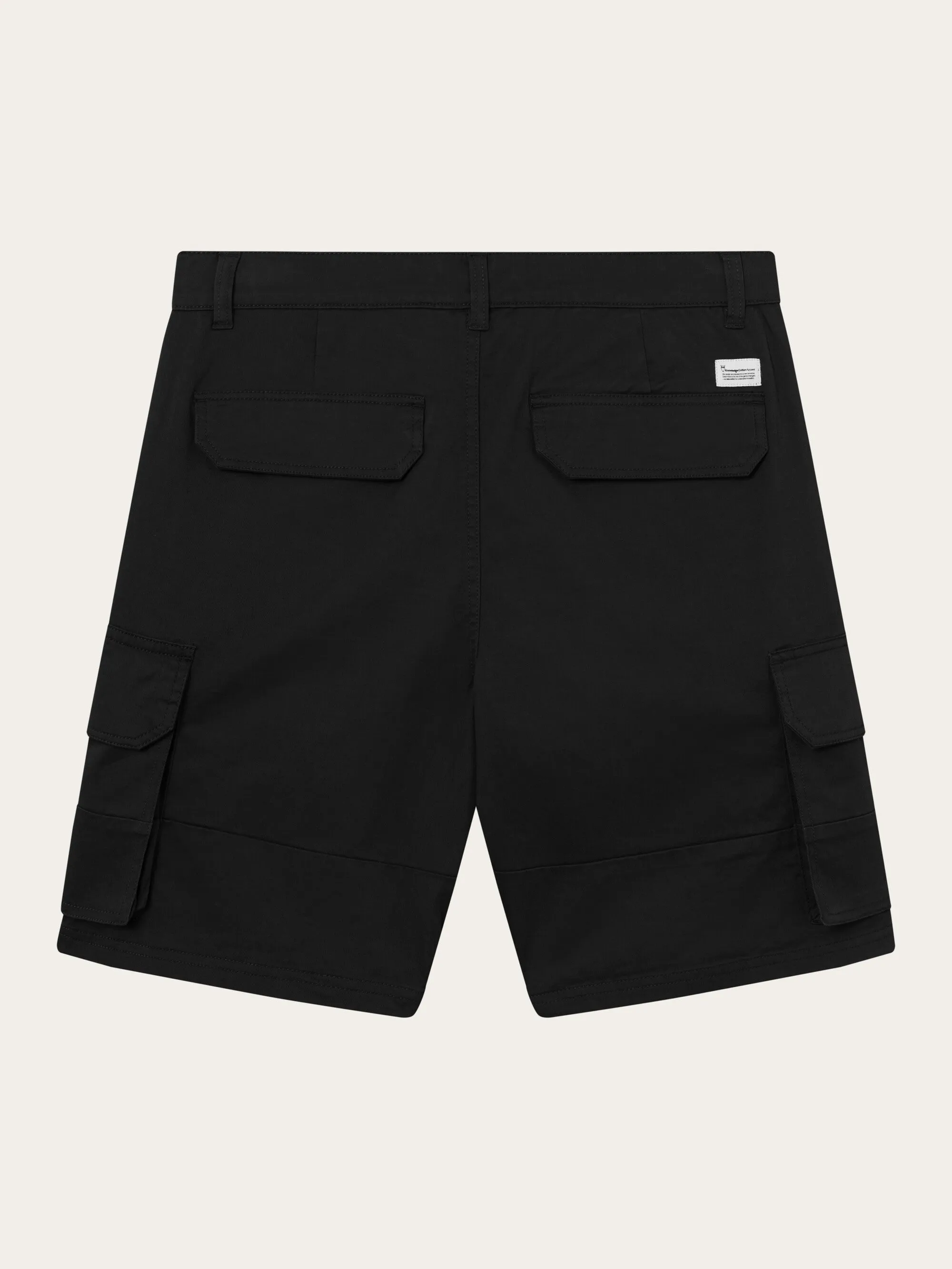 Cargo stretched twill shorts - Black Jet