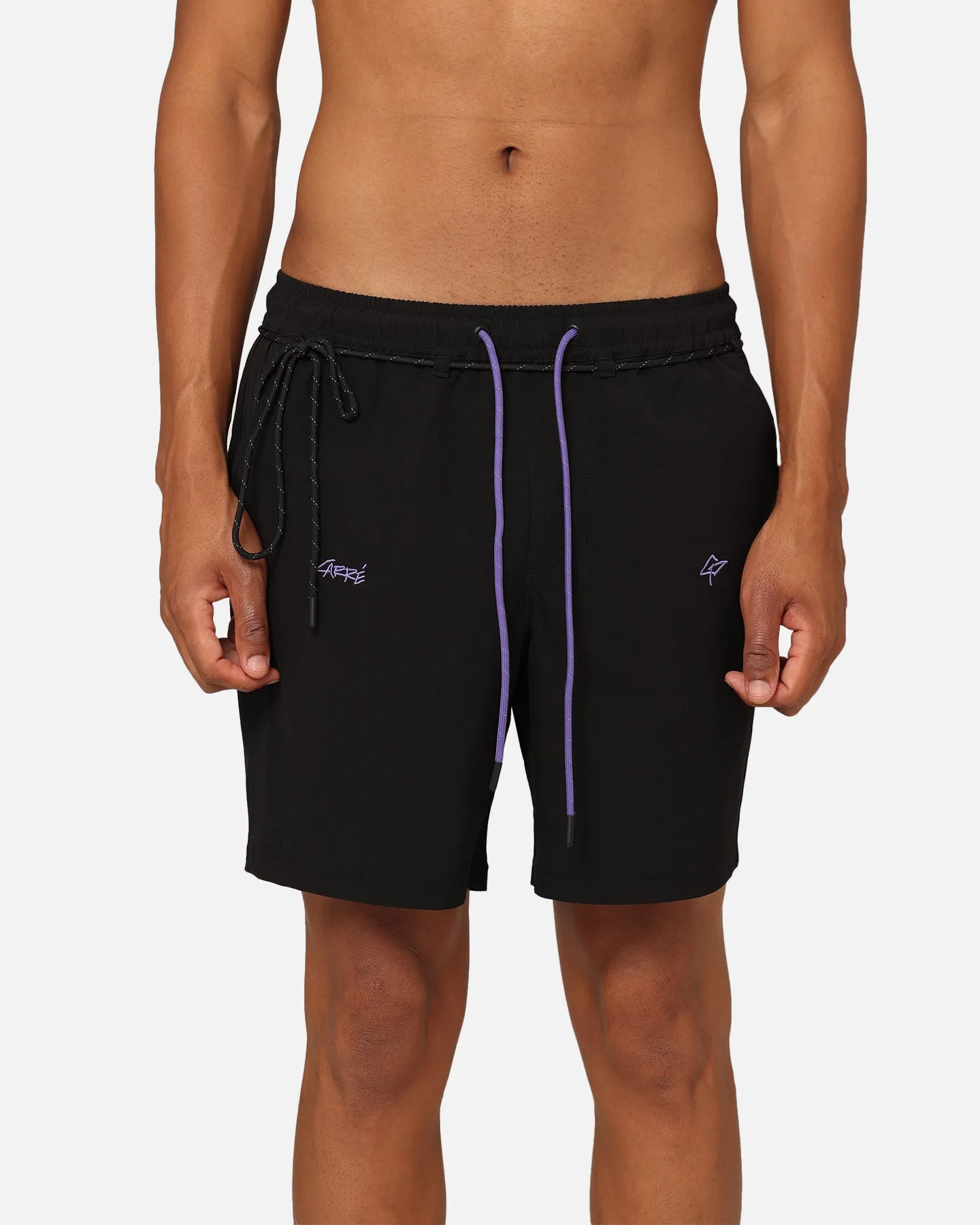 Carre Pace Nylon Shorts Black