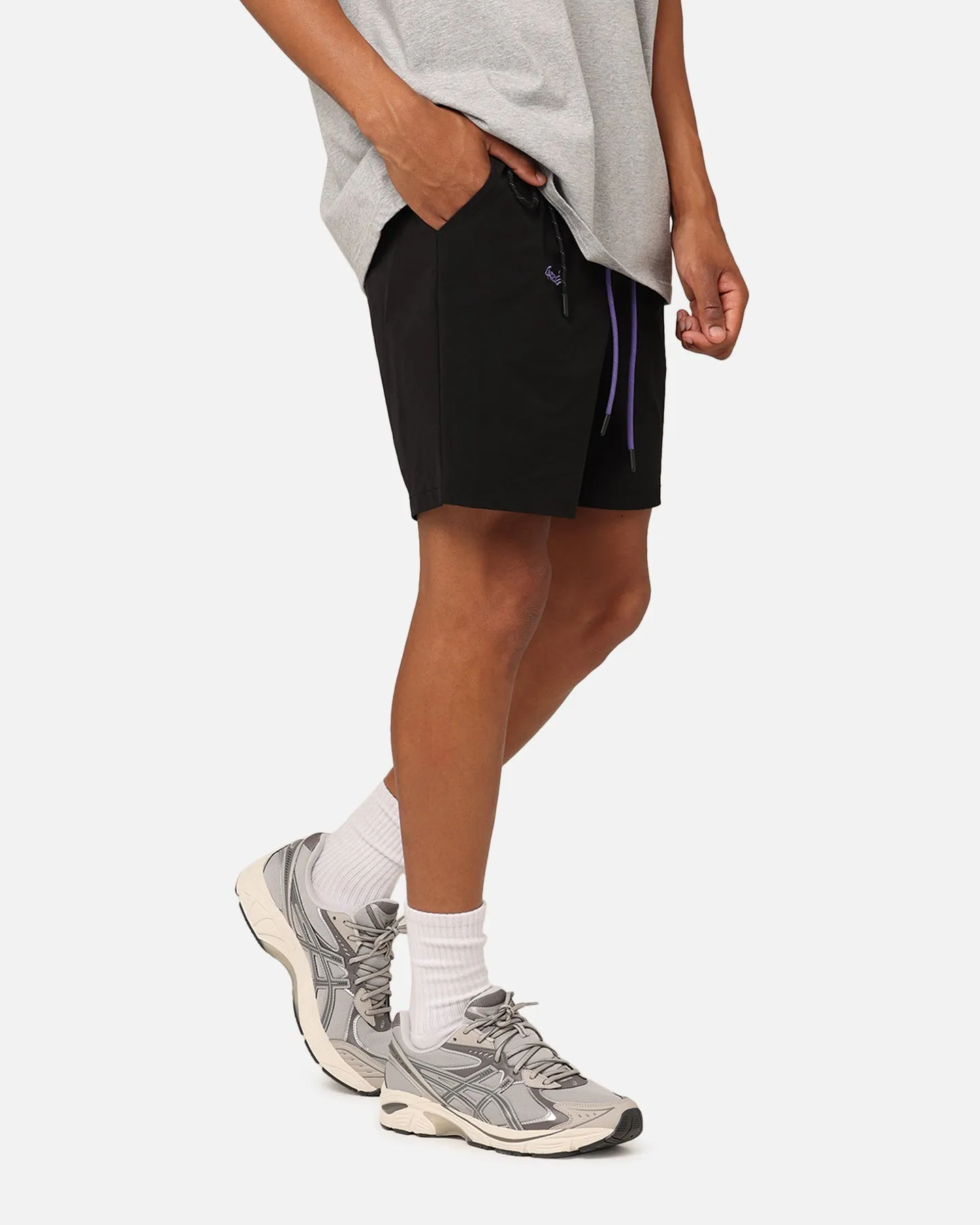 Carre Pace Nylon Shorts Black