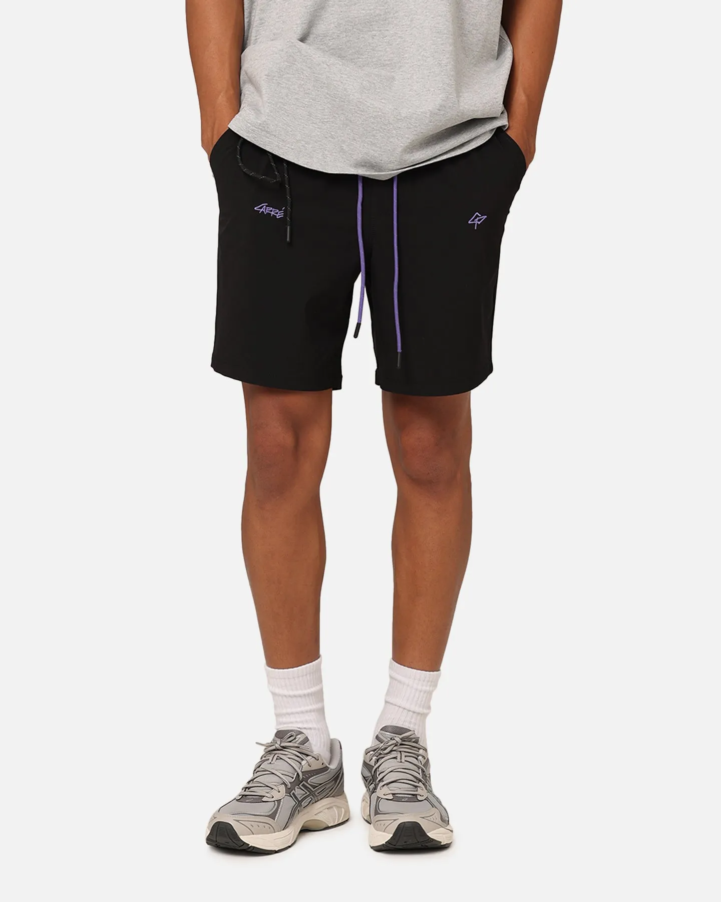 Carre Pace Nylon Shorts Black