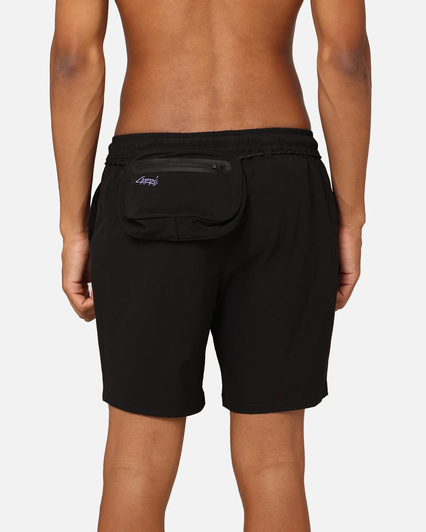 Carre Pace Nylon Shorts Black