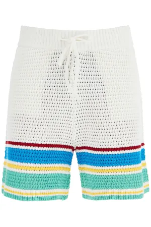 Casablanca Crocheted Bermuda Shorts