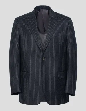 CHARCOAL CHALKSTRIPE FLANNEL SUIT - MTO