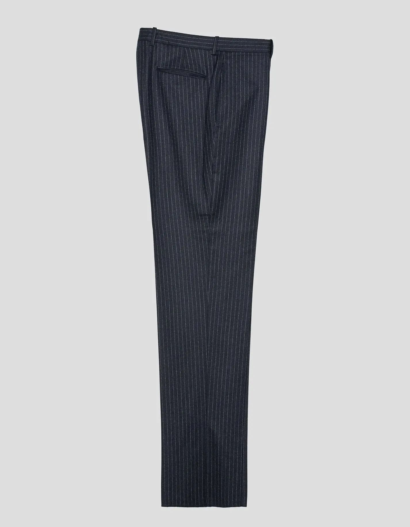 CHARCOAL CHALKSTRIPE FLANNEL SUIT - MTO