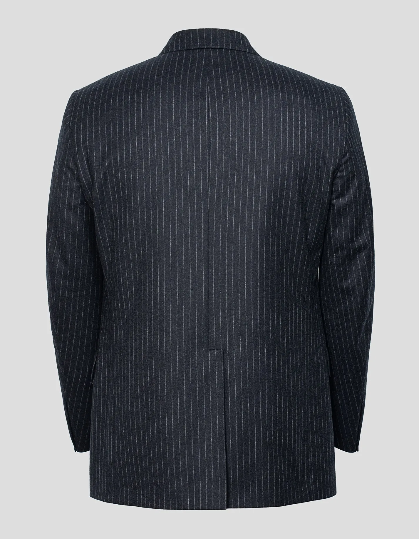 CHARCOAL CHALKSTRIPE FLANNEL SUIT - MTO