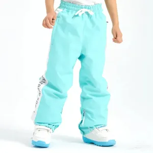 Children Elastic Snow Pants Boys & Girls Loose Fit Ski Trousers