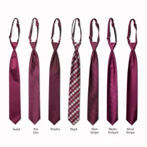 Classic Long Tie - Plum