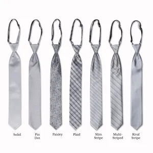 Classic Long Tie - Slate