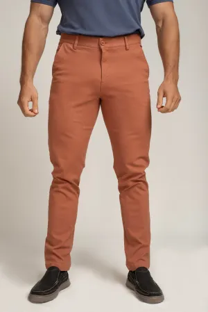 Crocodile Slim Fit Trouser Brown Cork