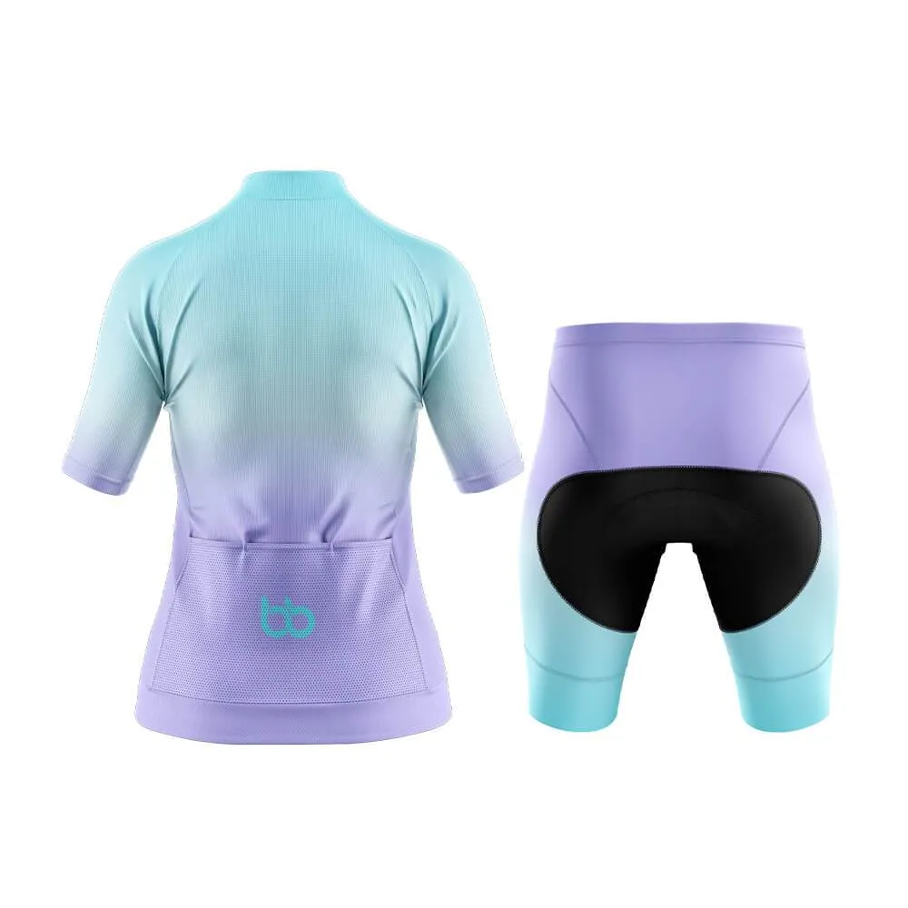 Cyan-Violet Gradient Aero Cycling Kit