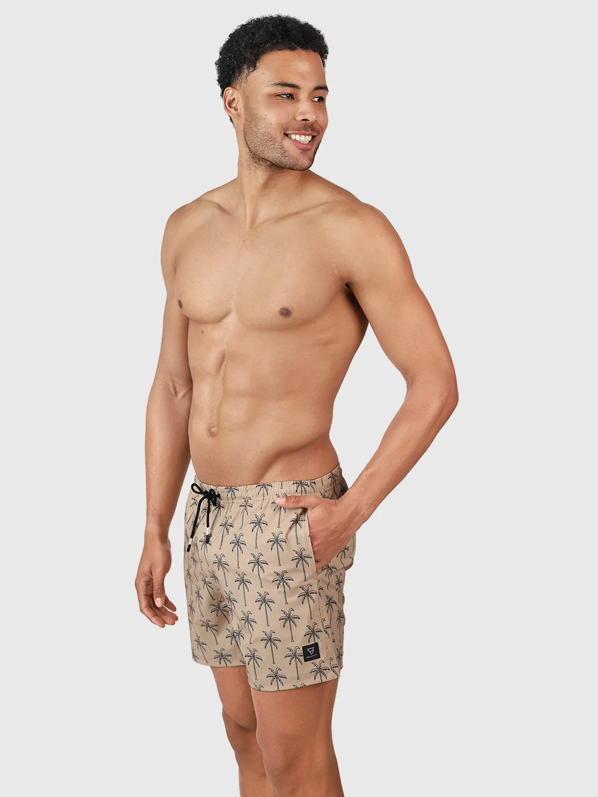 Darmin Men Swim Shorts | Beige