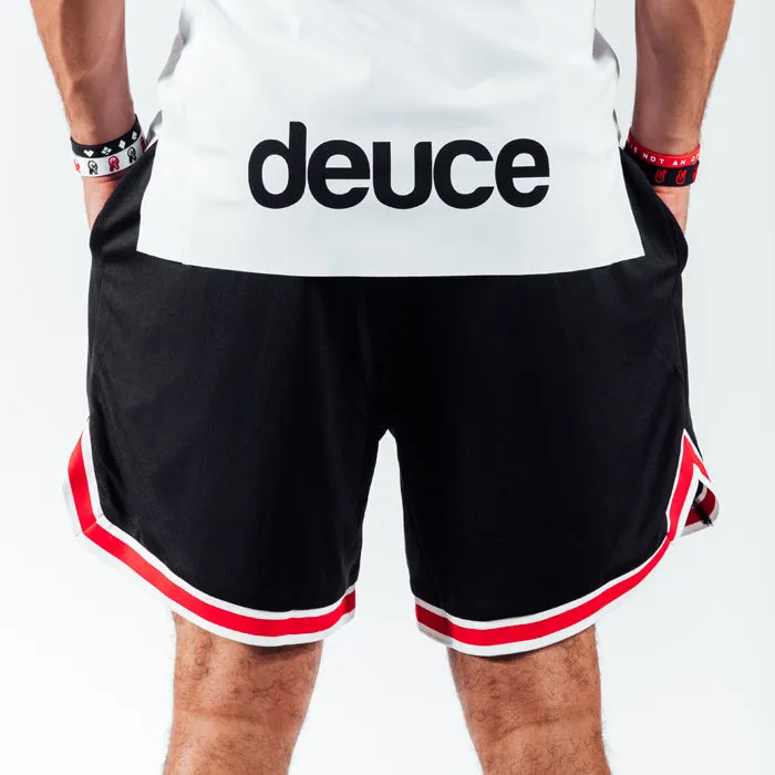 Deuce Vibe Shorts | Black/Red/White