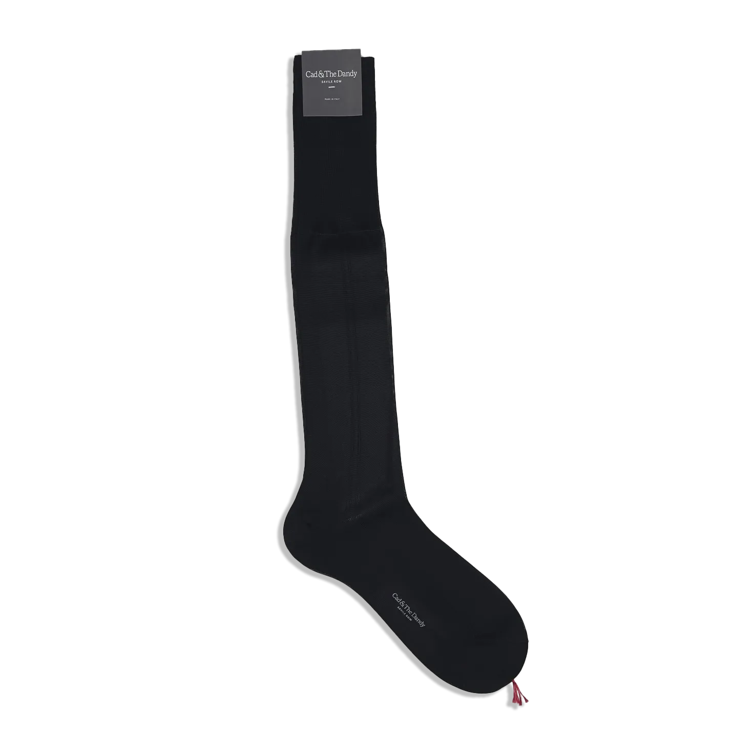 Dress Socks in Black Silk