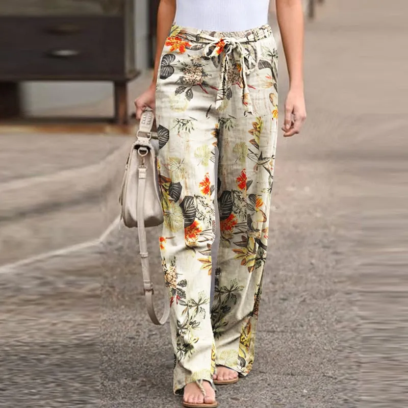 Fashion Linen Women Pants