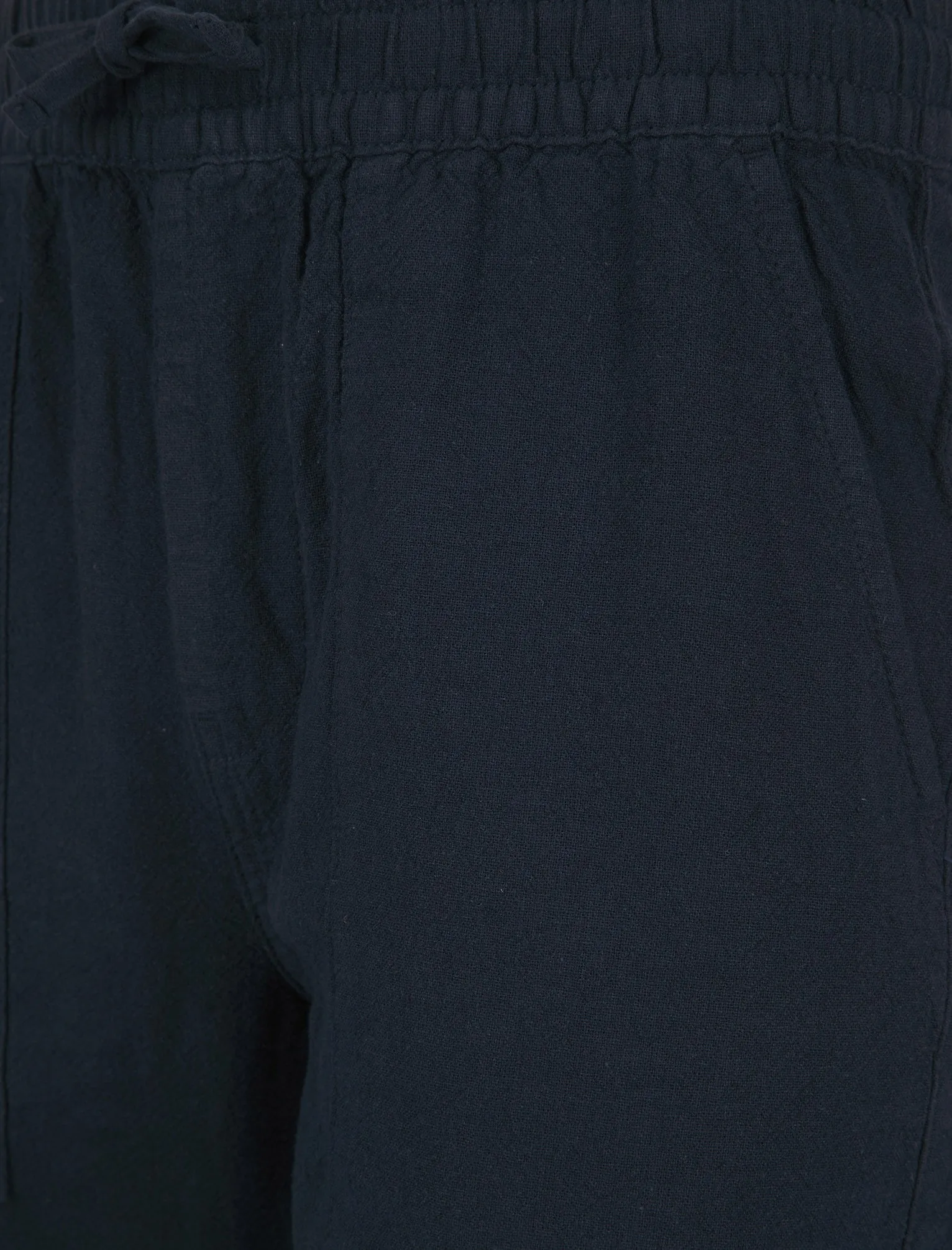 Fira Cotton Linen Comfort Fit Elasticated Waist Trousers in Sky Captain Navy - Tokyo Laundry