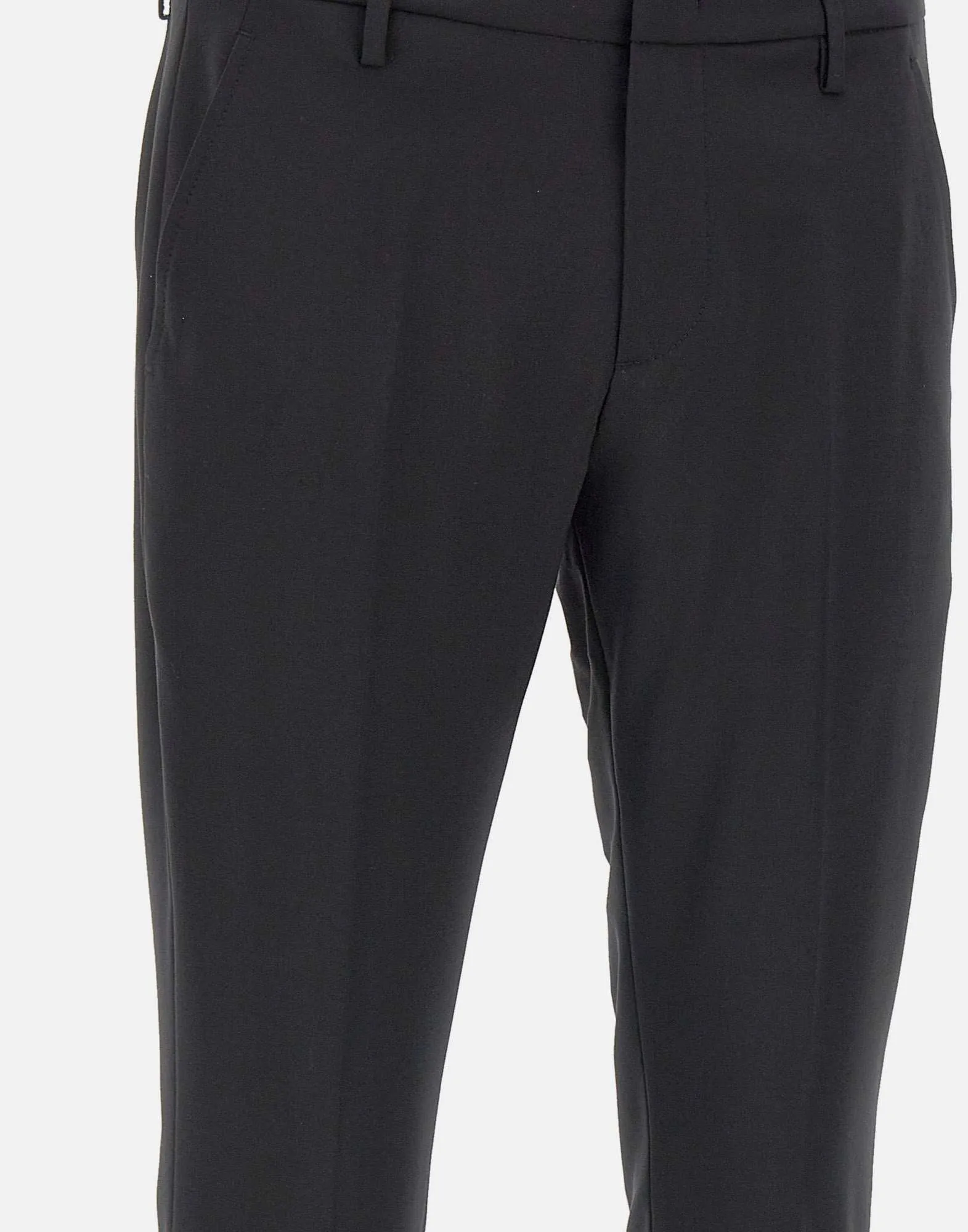 Gaubert Men's Black Wool Trousers