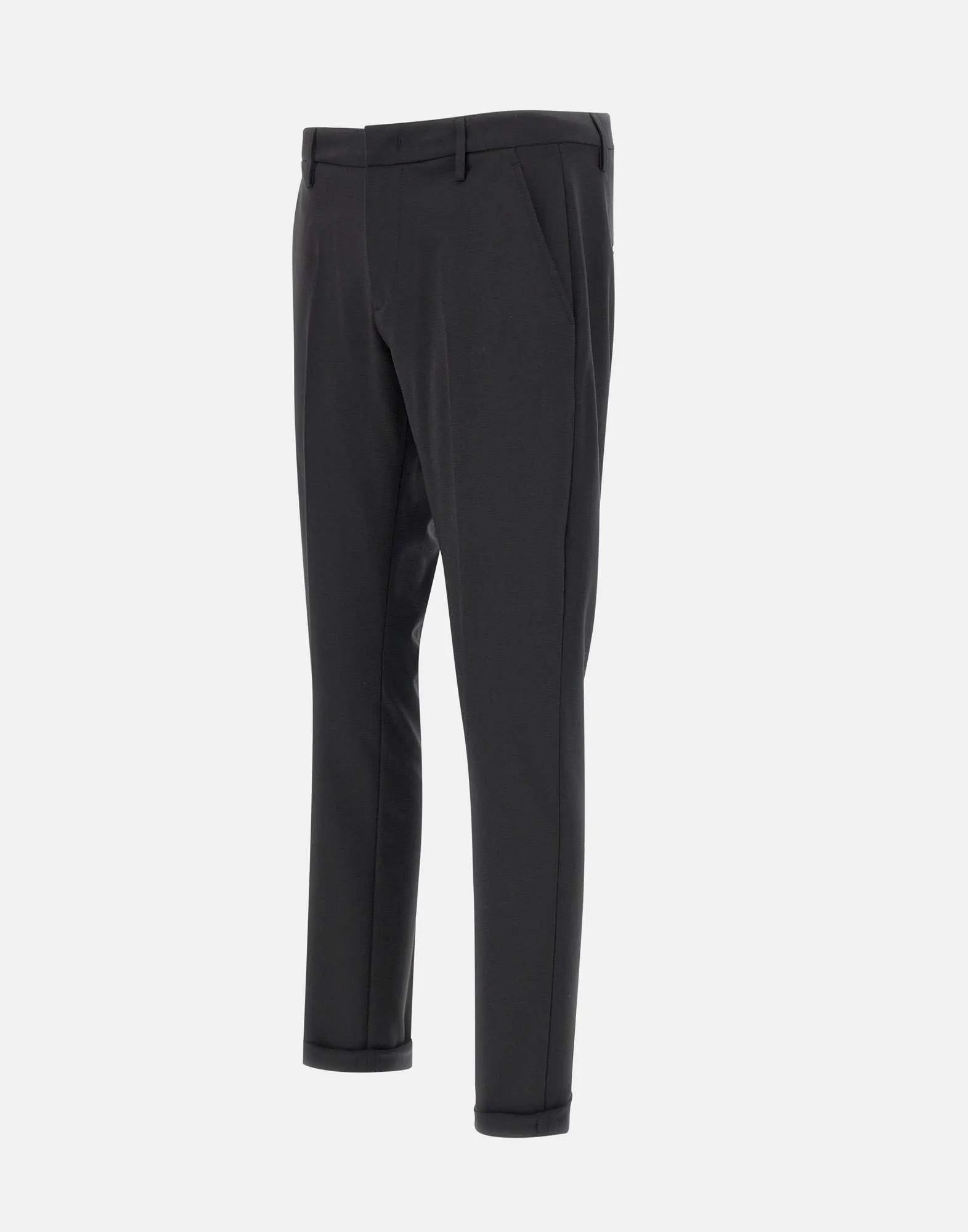 Gaubert Men's Black Wool Trousers