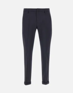 Gaubert Men's Slim Fit Wool Trousers