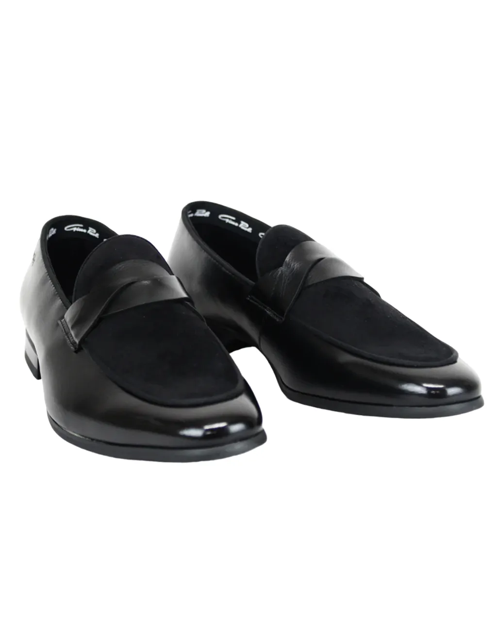 Gino Paoli Black Suede Slip On