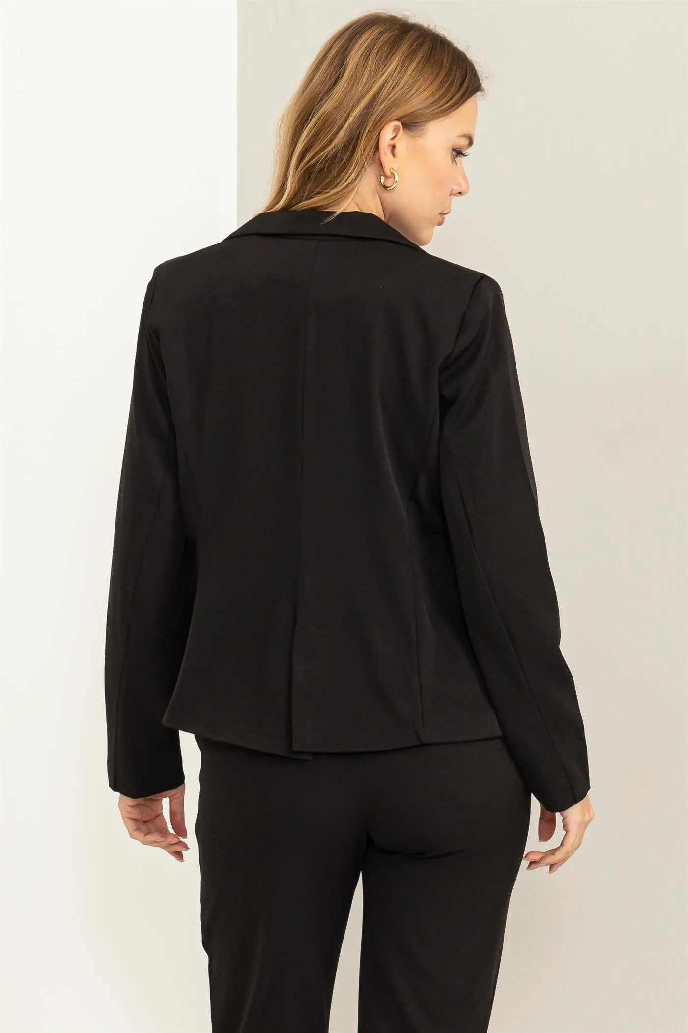 HF23E961-Classic Single-button Blazer