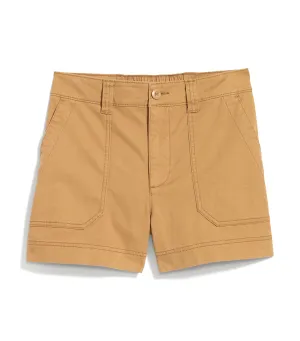 High-Waisted OGC Utility Chino Shorts for Women 3.5-Inch Inseam Clifftop