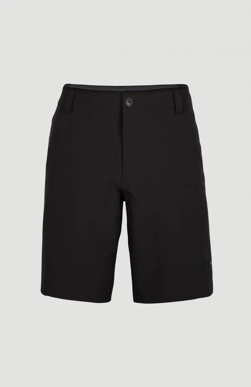 Hybrid Chino Shorts | Black Out