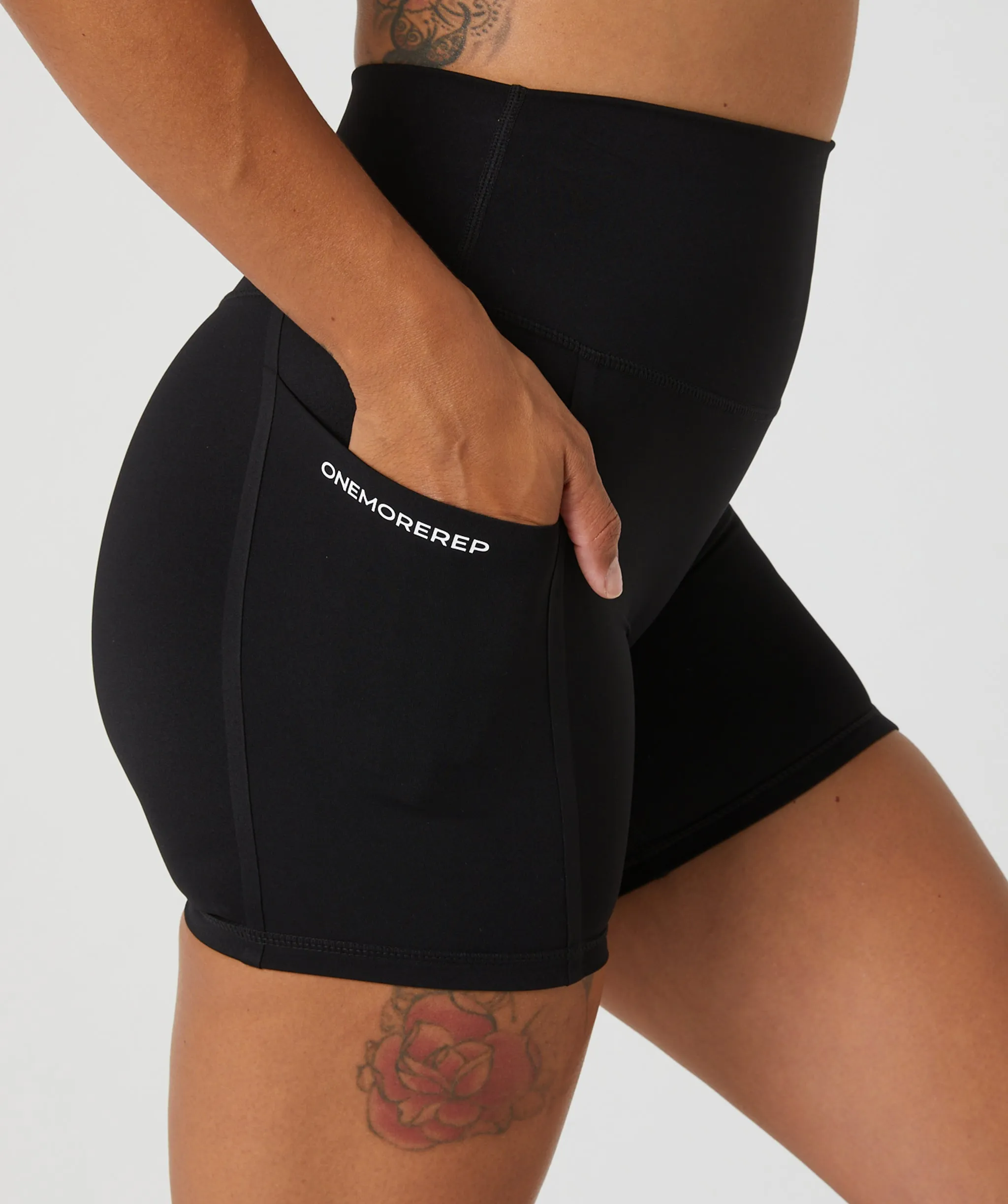 Hype Pocket Shorts Black V3 by OneMoreRep