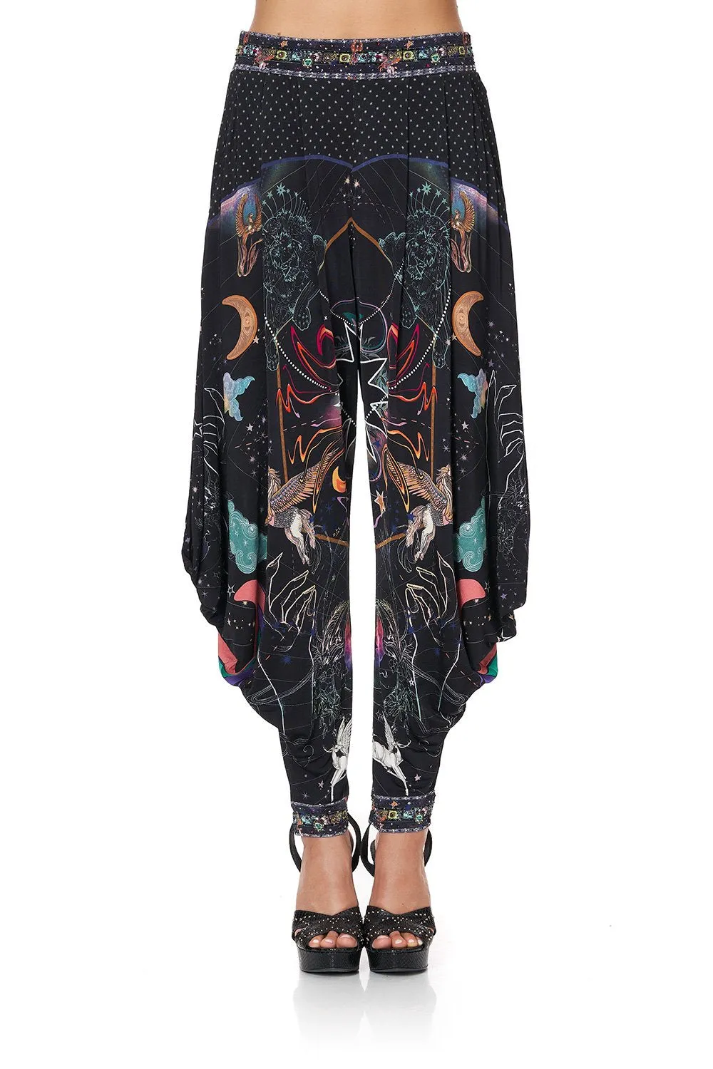 JERSEY DRAPE PANT WITH POCKET MIDNIGHT MOON HOUSE