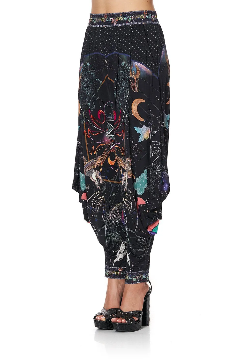 JERSEY DRAPE PANT WITH POCKET MIDNIGHT MOON HOUSE