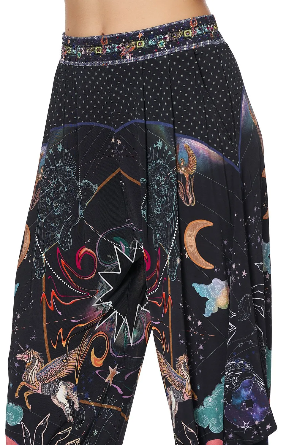 JERSEY DRAPE PANT WITH POCKET MIDNIGHT MOON HOUSE